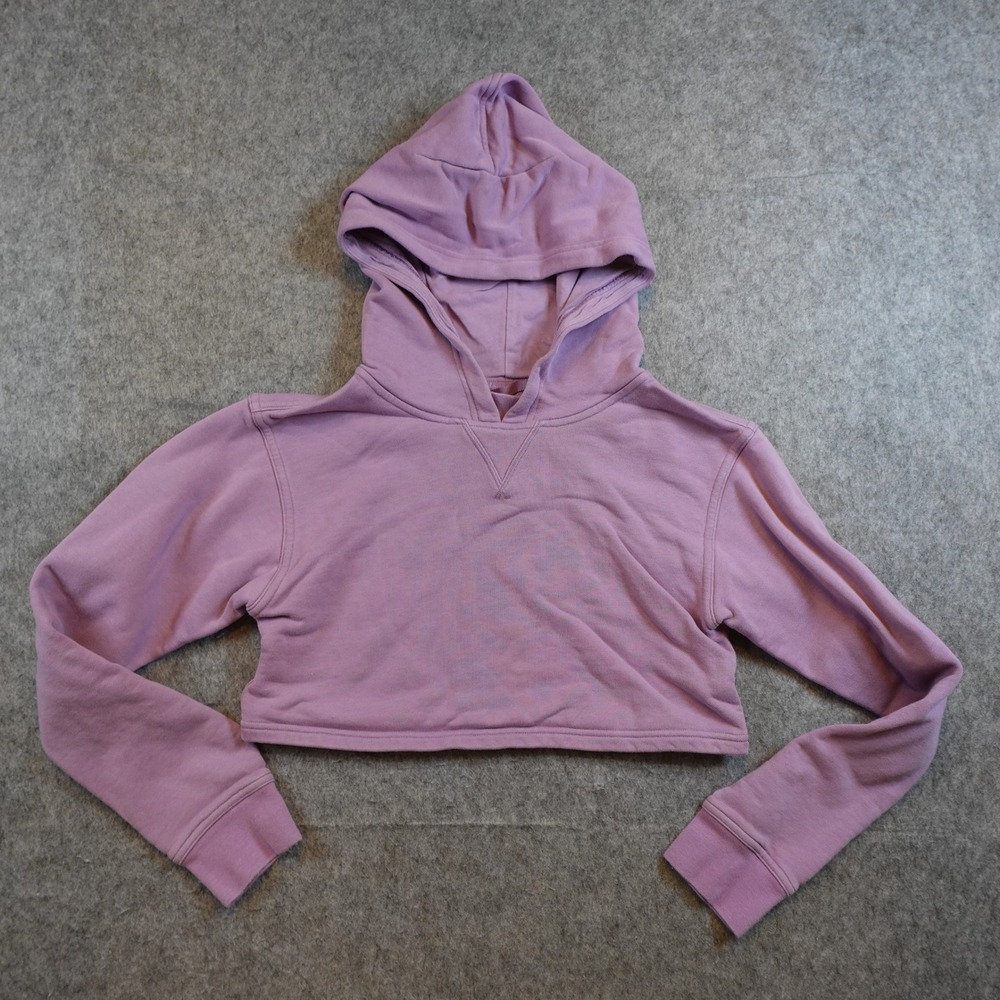 Lululemon Sweatshirt Women XS/S? Purple Cropped Hoodie Fleece Pullover